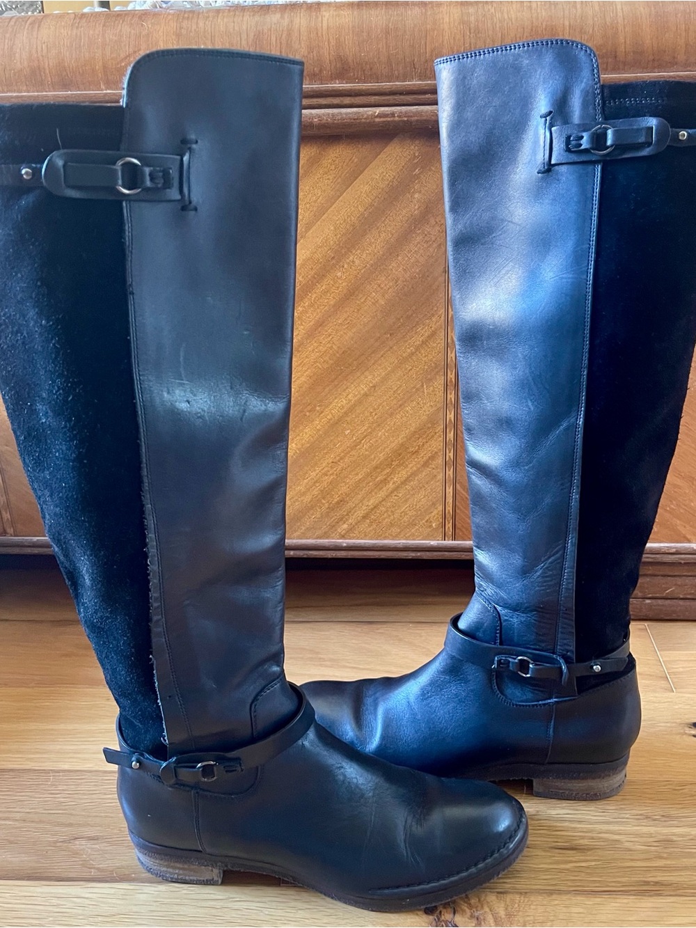 Alberto Fermani Italian Knee High Boots - Brown Leather